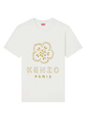 Kenzo Slim Fit Cotton T Shirt With "Boke Flower" Embroidery