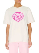 Kenzo Loose Fitting Cotton T Shirt "Kenzo Boke Heart"