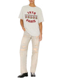 Kenzo Loose Fitting Cotton T Shirt With "Kenzo Wild Tiger" Embroidery