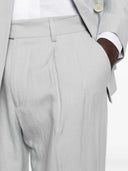 Eleventy Double Breasted Linen Suit