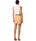 Elisabetta Franchi Camel Mini Skirt With Pockets