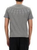 Neil Barrett "Fairisle Thunderbolt" T-shirt