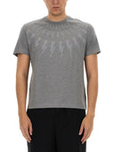 Neil Barrett "Fairisle Thunderbolt" T-shirt