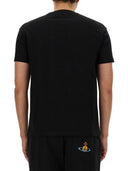 Vivienne Westwood T Shirt With Orb Embroidery