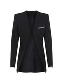 Kragenlose Panama-Jacke von Tom Ford aus feiner Wolle und Seide