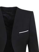 Kragenlose Panama-Jacke von Tom Ford aus feiner Wolle und Seide