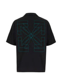 Off White Poplin Shirt With Arrow Print