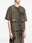Uma Wang Weste mit Patte und Knopftasche