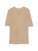 Uma Wang Scalloped Ribbed Wool T Shirt
