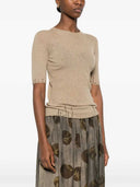 Uma Wang Scalloped Ribbed Wool T Shirt