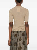 Uma Wang Scalloped Ribbed Wool T Shirt