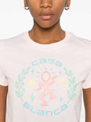 Casablanca Cotton T Shirt With Graphic Print