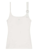 Courreges مضلع تانك الأعلى مع مشبك