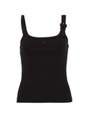 Courreges مضلع تانك الأعلى مع مشبك
