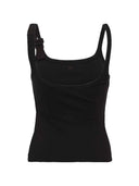 Courreges مضلع تانك الأعلى مع مشبك