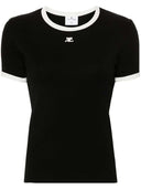 Courreges تي شيرت مع التطبيق