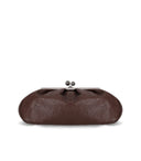 Max Mara Weekend Pasticcino Cristin Large Dark Brown Clutch