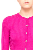 La Rose Cardigan La Rose Costine Cashmere Fuxia