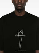 Rick Owens Drkshdw Star Print Crew Neck T Shirt