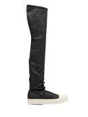 Rick Owens Drkshdw Denim Boots High Sock Sneakers