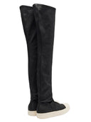 Rick Owens Drkshdw Denim Boots High Sock Sneakers