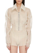 Kurze Jacke von Rick Owens mit transparentem Finish