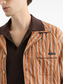 Gestreiftes Hemd von Dolce & Gabbana mit Applikation