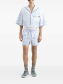 Gestreifte Bermudashorts von Dolce & Gabbana mit Kordelzug