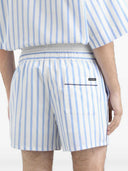 Gestreifte Bermudashorts von Dolce & Gabbana mit Kordelzug