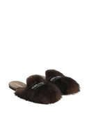 Dolce & Gabbana Hausschuhe aus Wildleder und Lammfell