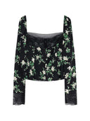 Dolce & Gabbana Bluse mit Blumenspitze