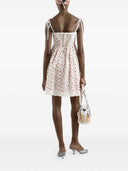 Dolce & Gabbana Floral Dress With Lace Inserts