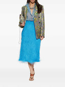 Dries Van Noten Midi Skirt With Fringes