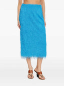Dries Van Noten Midi Skirt With Fringes