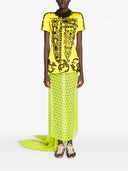 Langer Seidenrock von Dries Van Noten mit dekorativem Muster