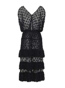 Dries Van Noten Elegant Black Cotton Dress By Dries Van Noten
