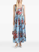 Dolce & Gabbana Langes Blumenkleid
