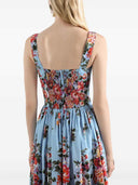 Dolce & Gabbana Langes Blumenkleid