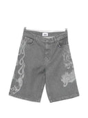 Gcds bedruckte Jeansshorts