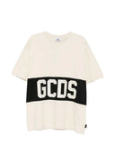 Gcds تي شيرت مع شريط الشعار