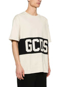 Gcds تي شيرت مع شريط الشعار