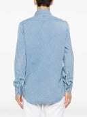 Sartorio Napoli Denim Shirt With Snap Buttons