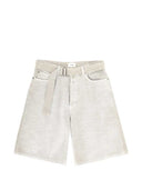 Haikure Belted Denim Shorts