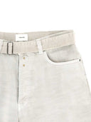 Haikure Belted Denim Shorts