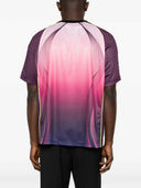 Casablanca Aubergine Gradient Short Sleeve T Shirt
