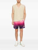 Casablanca Aubergine Faded Shorts