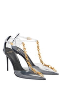 Balmain verzierte Slingback-Pumpe aus PVC
