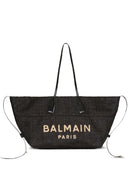 Balmain Track Tote Bag With Embroidery