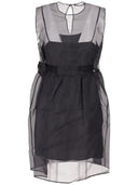 La Rose La Rose Vestito Con Sottoveste Nero