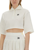Palm Angels Monogram beskåret poloshirt